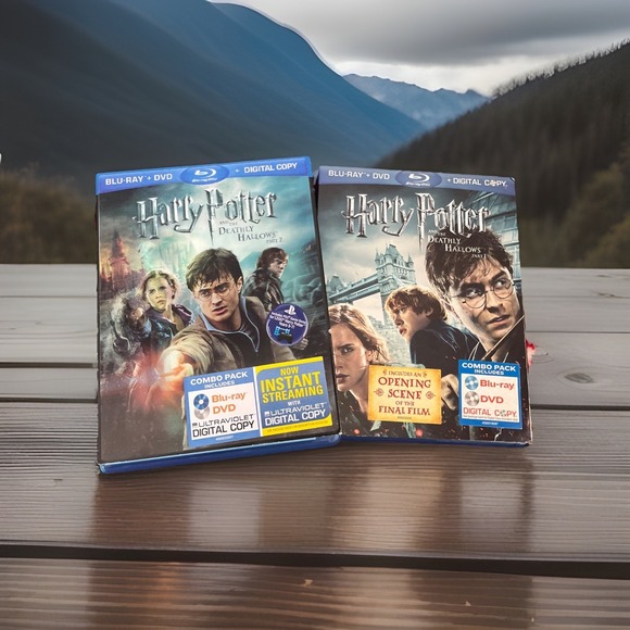 Other - Harry Potter and the Deathly Hallows, Part 1 Blu-Ray +DVD And Part 2 Blu-Ray DVD